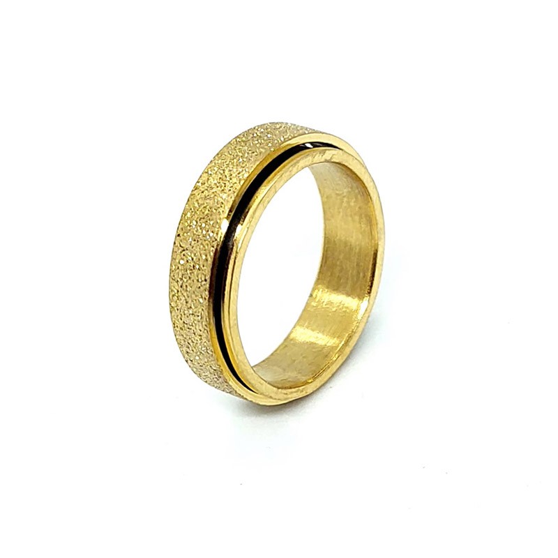 "Gold Sand" spinning fidget ring