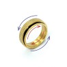 "Gold Sand" spinning fidget ring