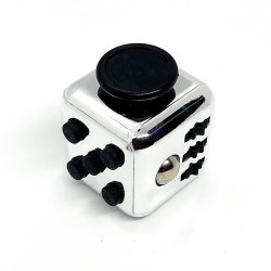 Metallic fidget cube