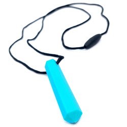 Crystal-shaped silicone chewing pendant