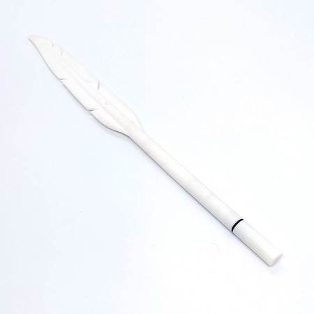 White silicone quill pen